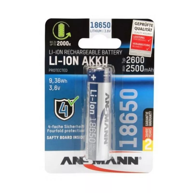 Batterie Li-Ion rechargeable 18650 Ansmann