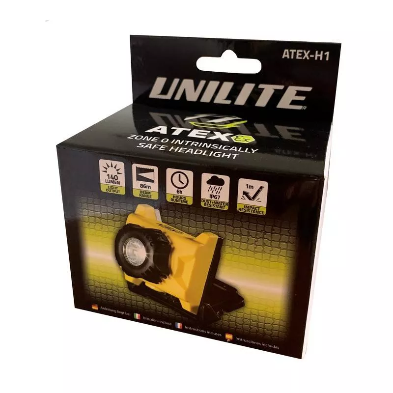 Linterna frontal ATEX Unilite ATEX-H1