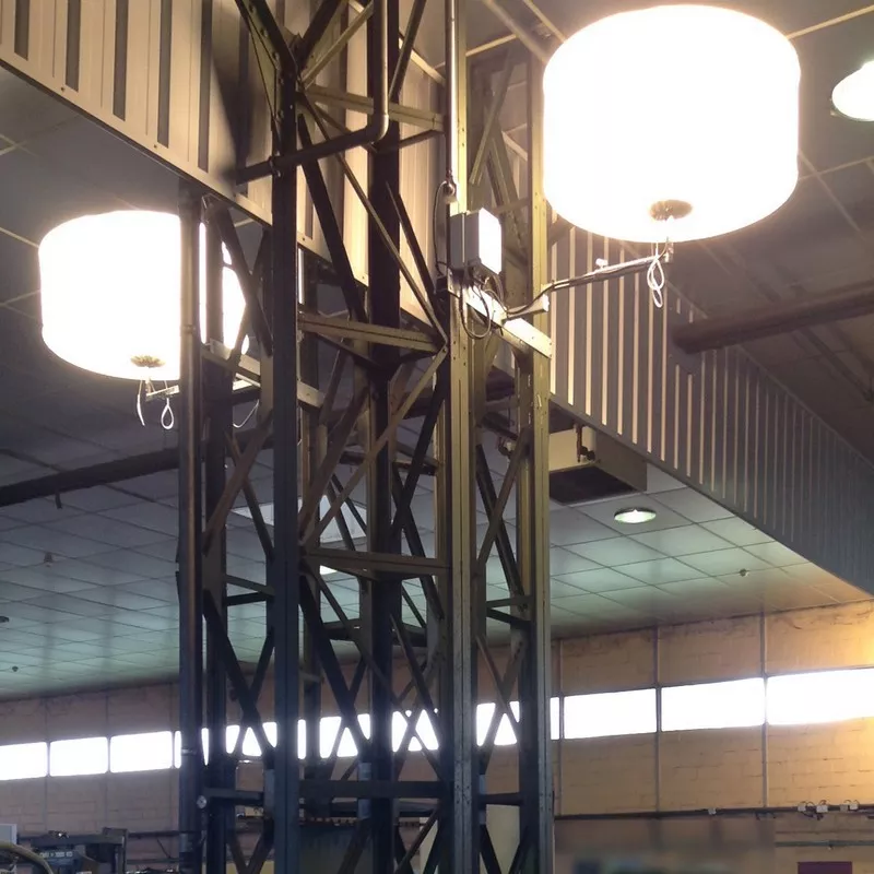 Bras de déport utilisé un un ballon éclairant Flex