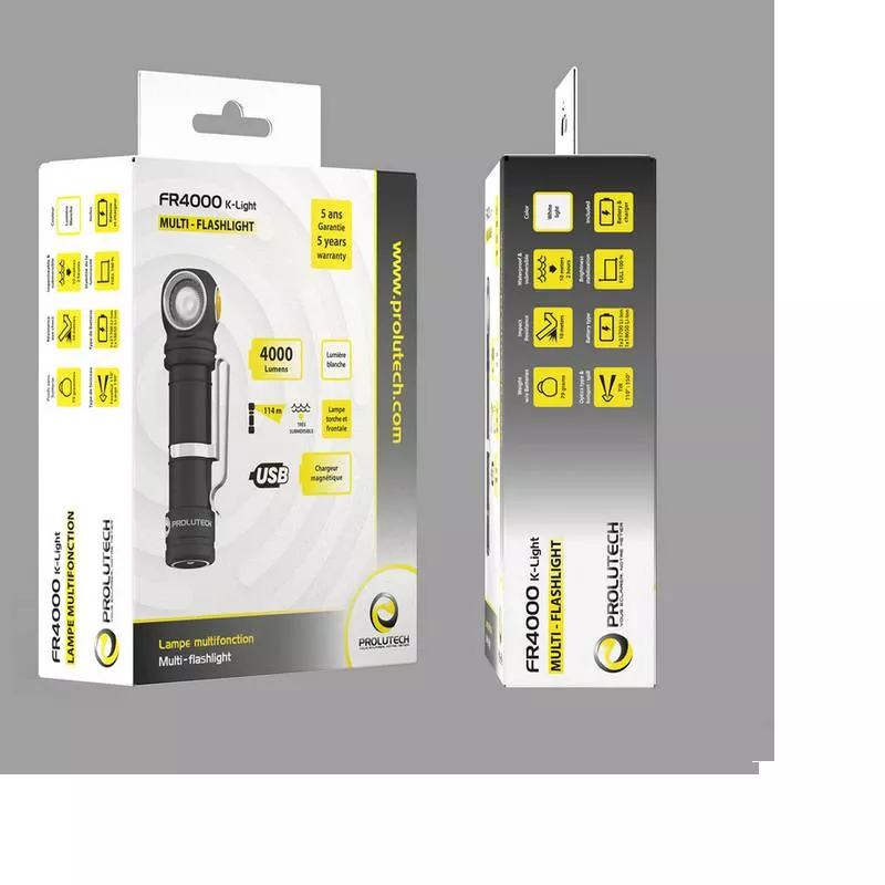 Packaging lampe multifonction Prolutech K-Light FR4000