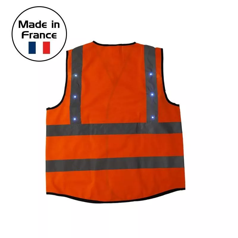 Gilet de sécurité LED Prolutech fabriqué en France