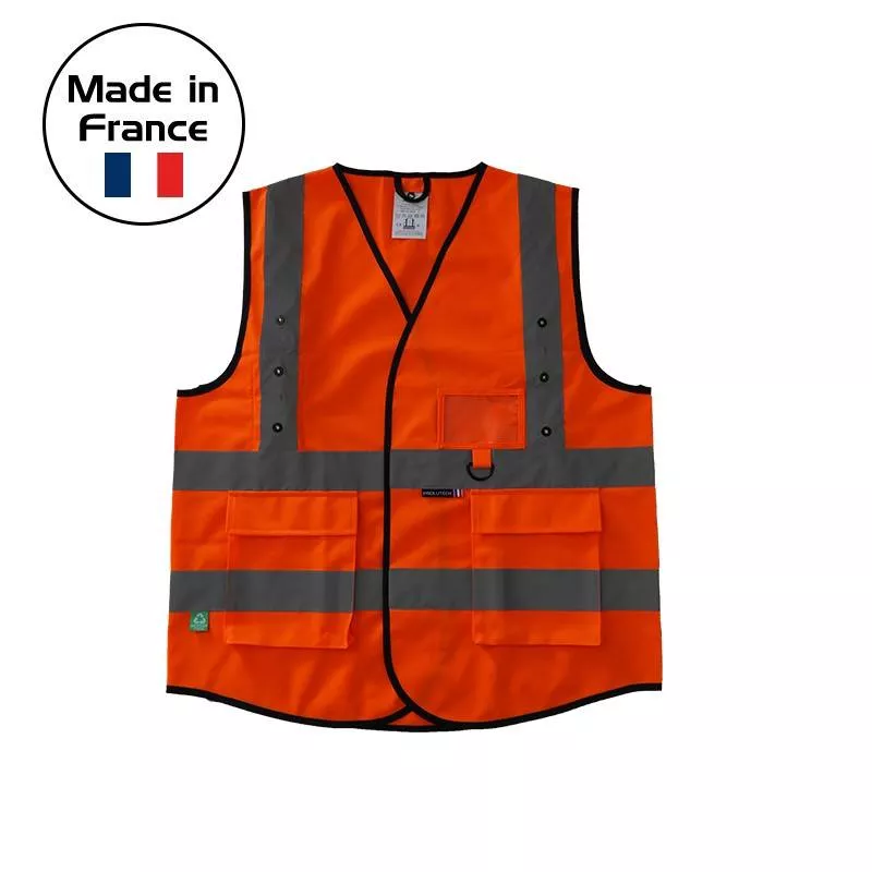 Gilet de sécurité active Prolutech 12 LED Made in France