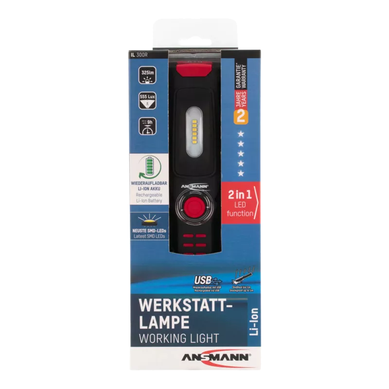 Lampada portatile Ansmann IL300R LED di Prolutech