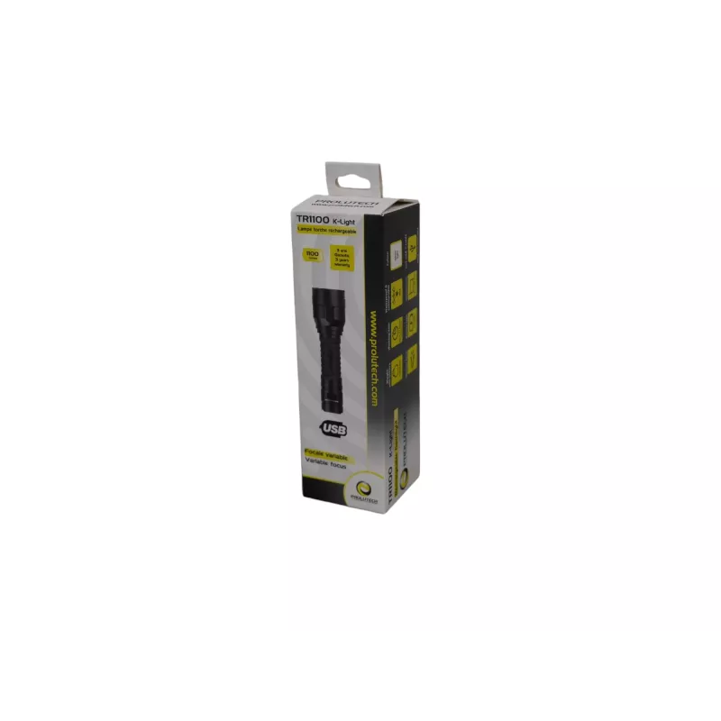 TR1100 LED variable-focus flashlight - 1100 lumens by Prolutech