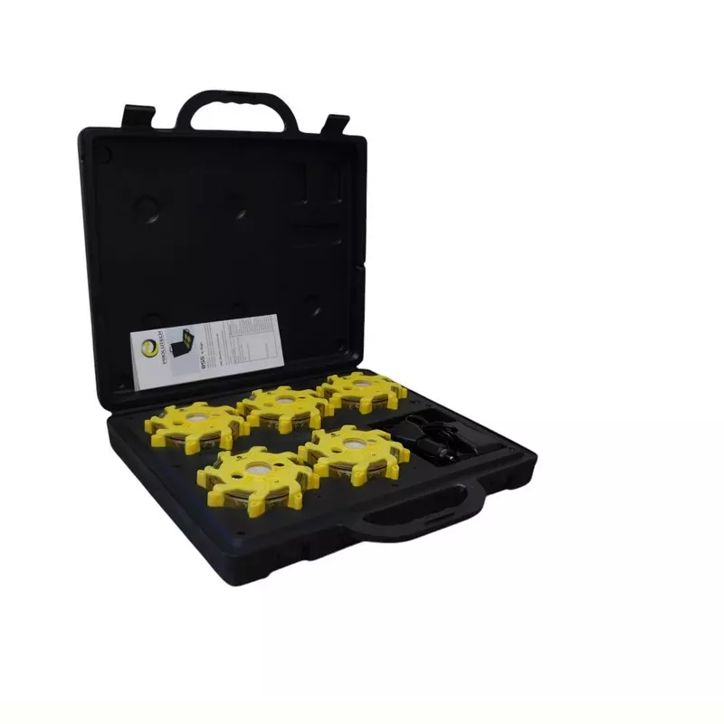 Koffer mit roten, wiederaufladbaren LED-Baken BS5 K-Sign von Prolutech