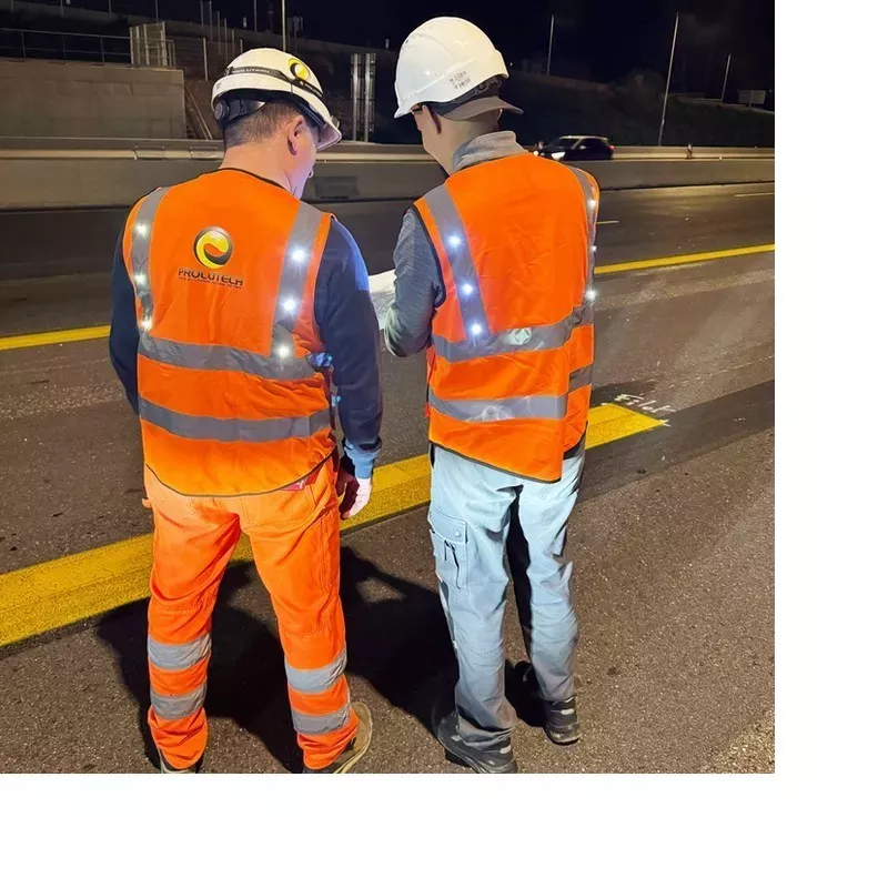 K-Safe Gilet de sécurité 12 LED blanches Prolutech Made in France