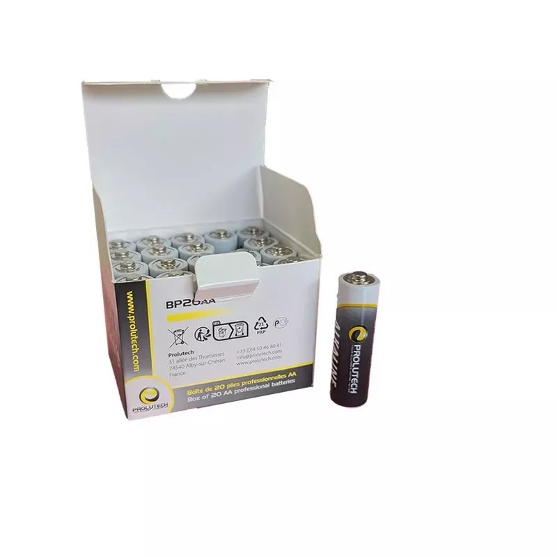 Pile professionali AA LR-6 con il marchio Prolutech