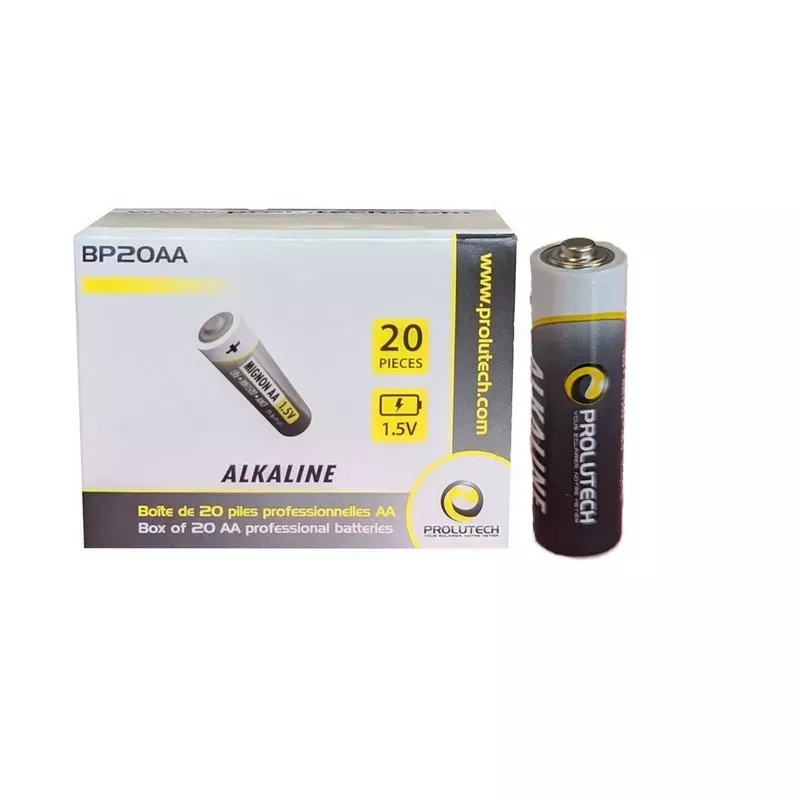 Professionelle AA LR-6 Batterien unter der Marke Prolutech Professionelle AA LR-6 Batterien unter der Marke Prolutech