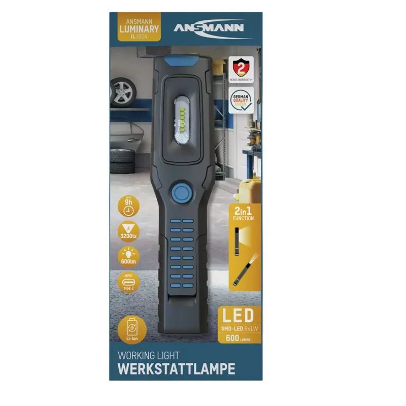 Lampada portatile Ansmann IL300R LED di Prolutech