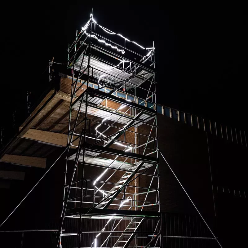 Nastro da costruzione a LED a bassa tensione Scangrip da 25 metri