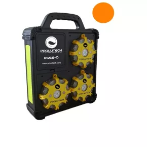 Carcasa de baliza LED sincronizable BSS6 K-Sign de color naranja