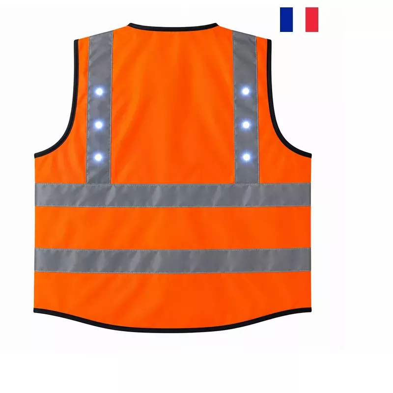 K-Safe 12-LED Safety Vest, Made in France