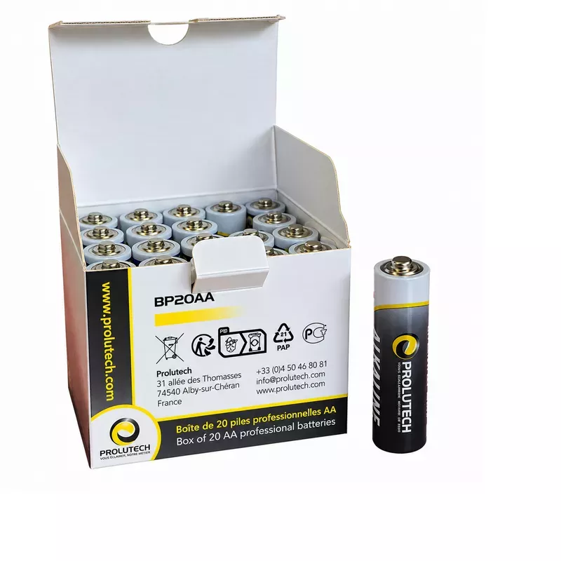 Boîte de piles AA Prolutech pour lampes Prolutech