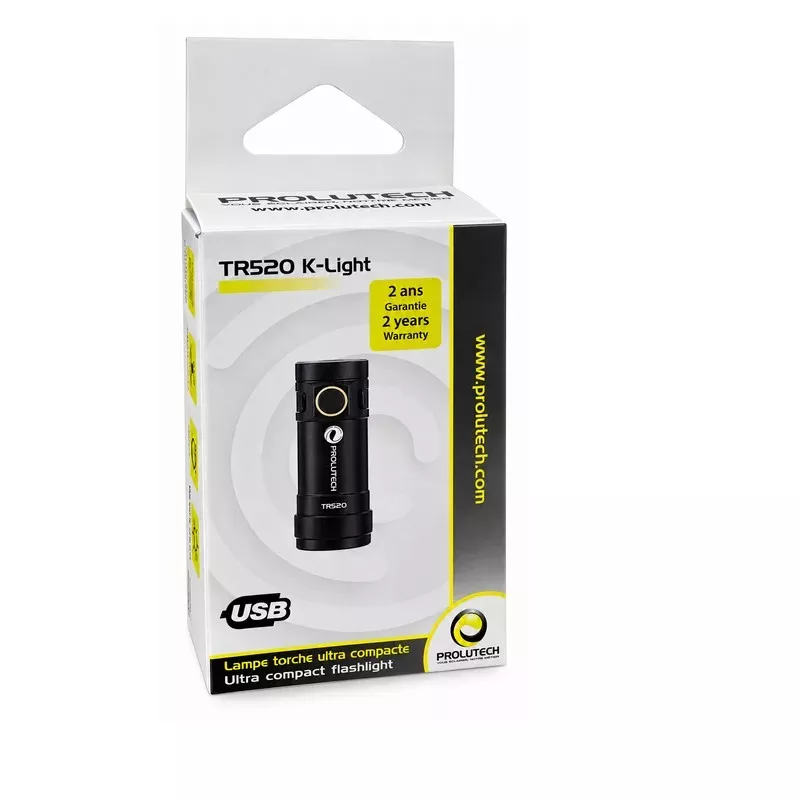 Lampada torcia LED TR520 K-Light ricaricabile compatta di Prolutech