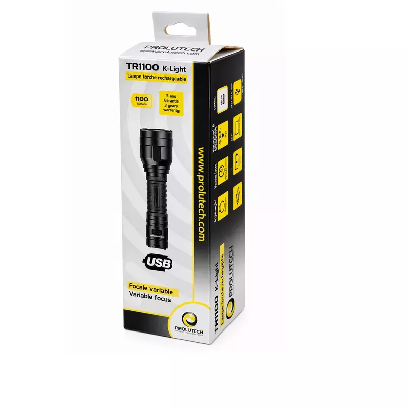 Lampe torche à focale variable TR1100 zoom