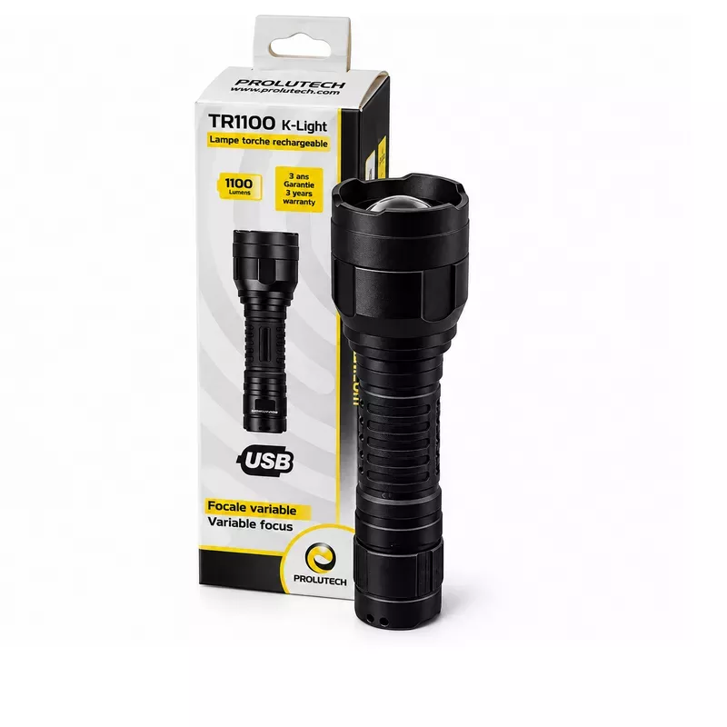 Lampe torche à focale variable TR1100 K-Light Prolutech